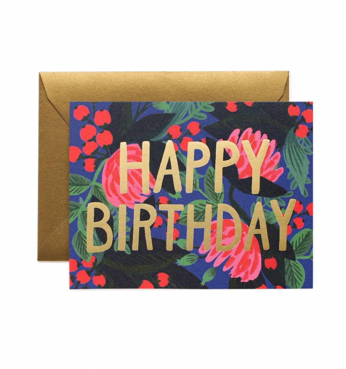 card birthday greeting laughing Paper Co. Rifle Foil Birthday Card Floral     Papercut