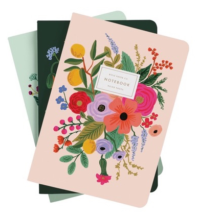 Rifle Paper Co. – Set of 3 Garden Party Stitched Notebook Set | Papercut