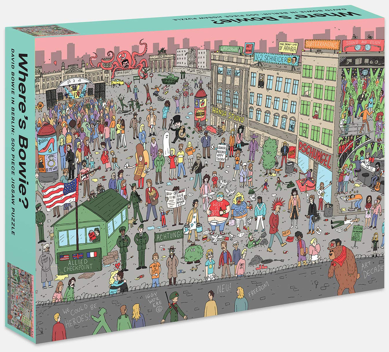 500 Piece Jigsaw Puzzle Bowie,David Heroes