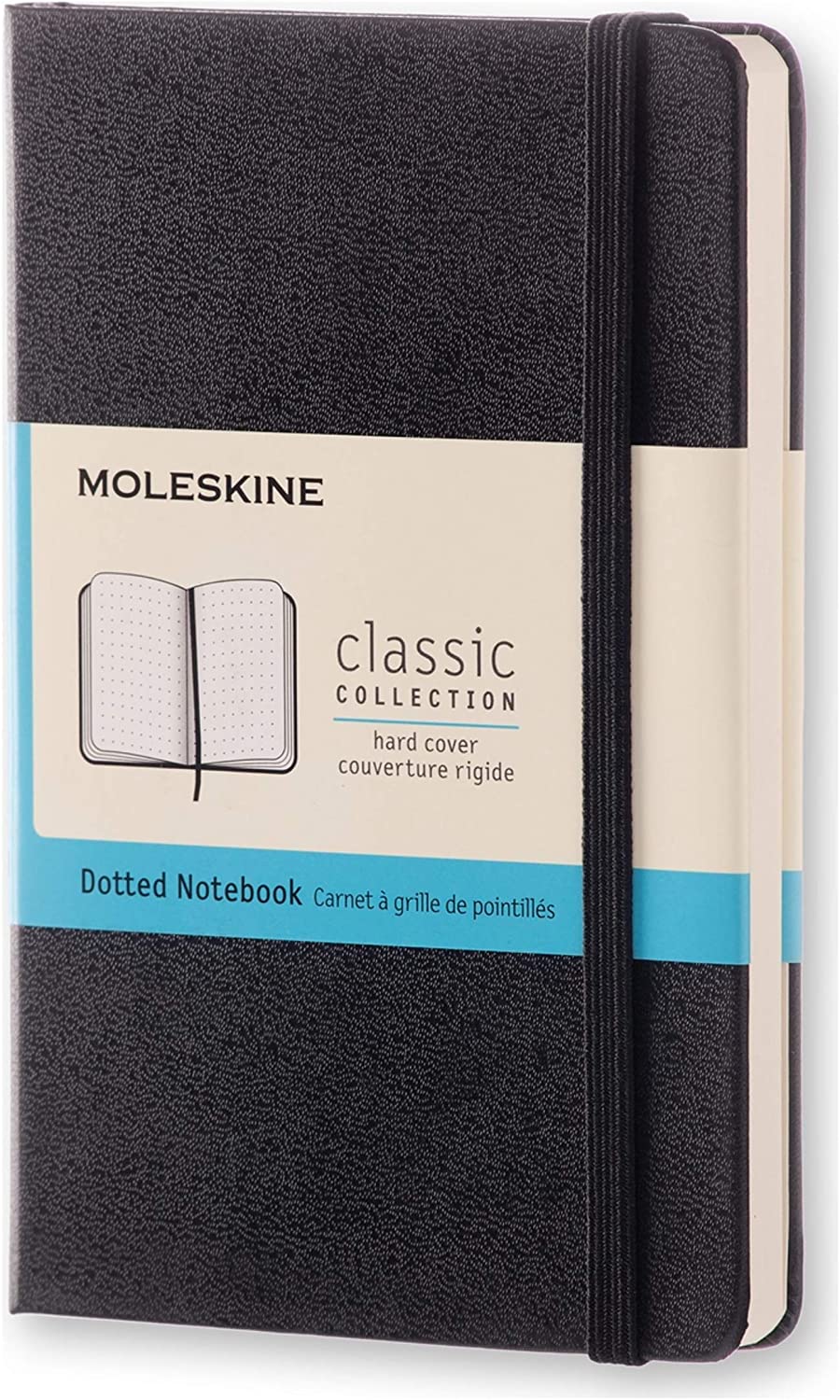 Moleskine Classic Notebook (Hard cover, Pocket, Dotted, Black)