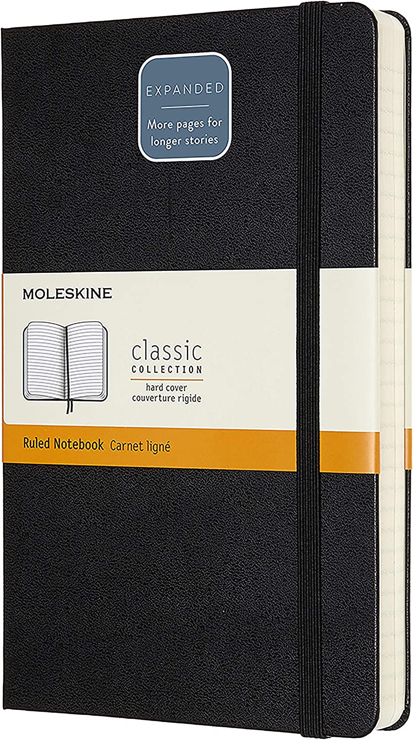 Moleskine Classic Hard Cover Extra Large Notebook Ruled Black