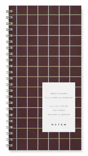Notem – LUCA Planner. Black Check